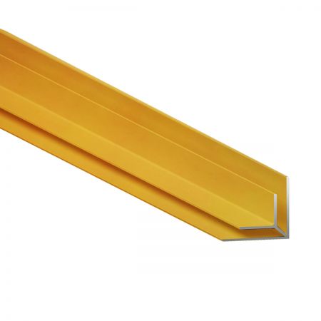 Binnenhoek geanodiseerd goud aluminium, 4 mm