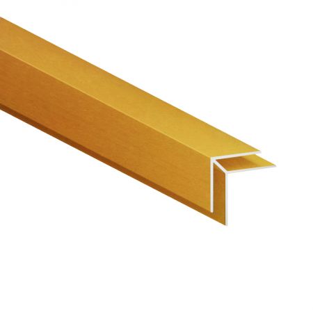 Buitenhoekprofiel geanodiseerd goud aluminium, 4 mm