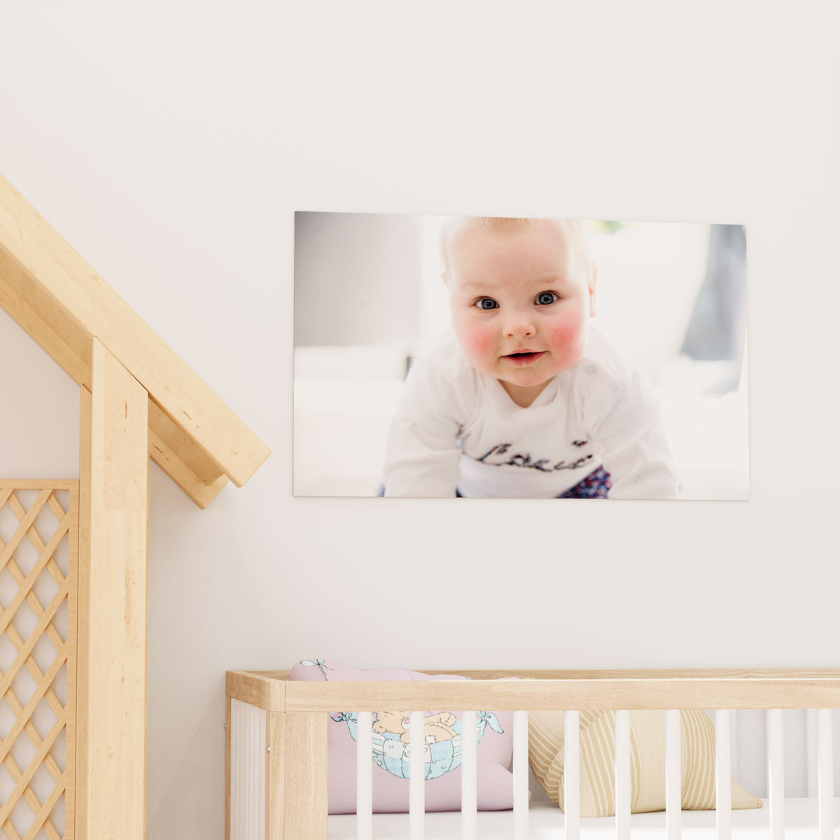 Foto op aluminium - babyfoto op alupanel