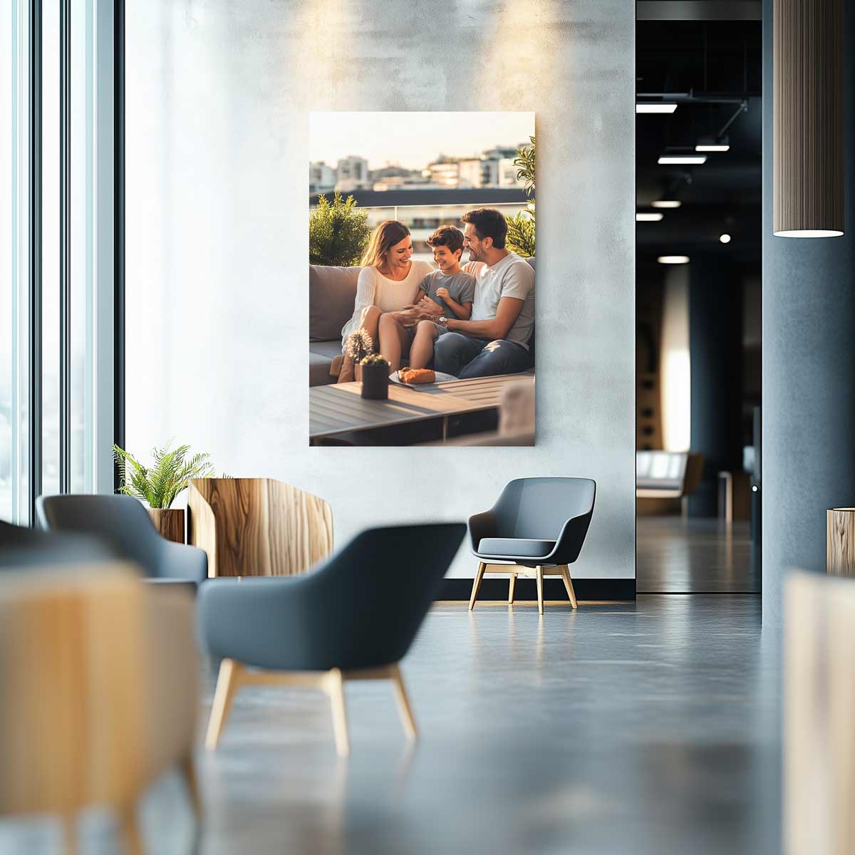 Foto op aluminium - familiefoto